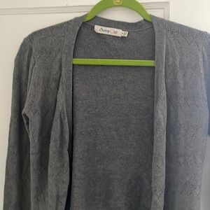 Sunny girl basic gray cardigan